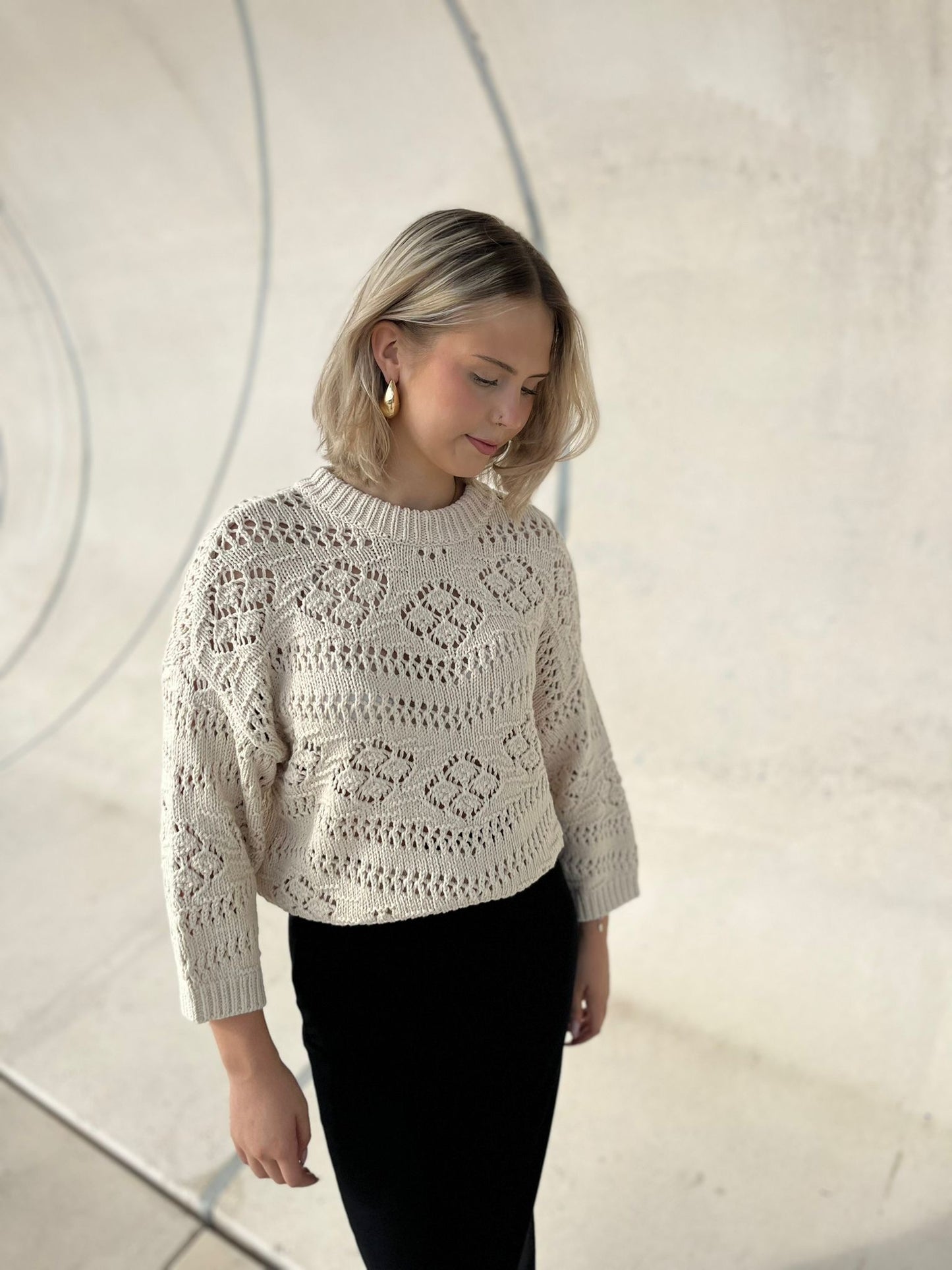 PCNIANA Knit Top - Birch