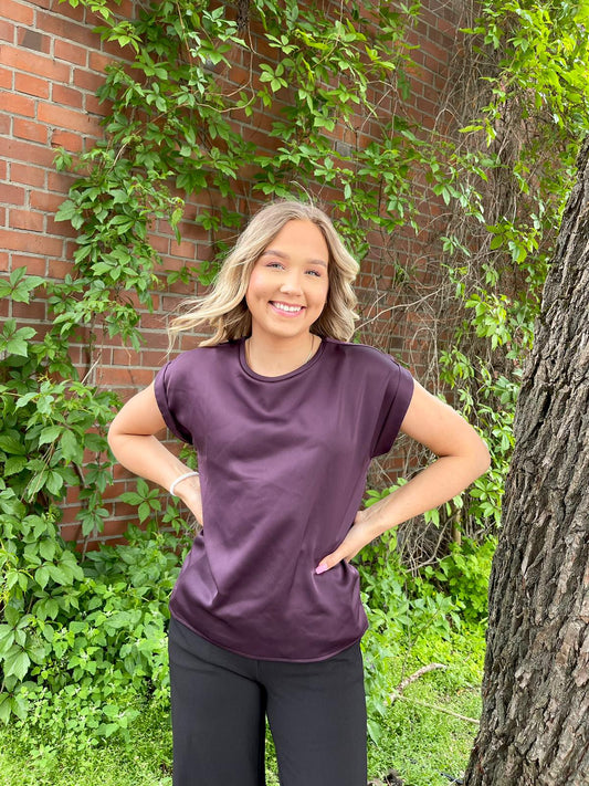 VIELLETTE T-Shirts & Tops - Plum Perfect